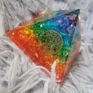 Tree of Life Orgonite Pyramid